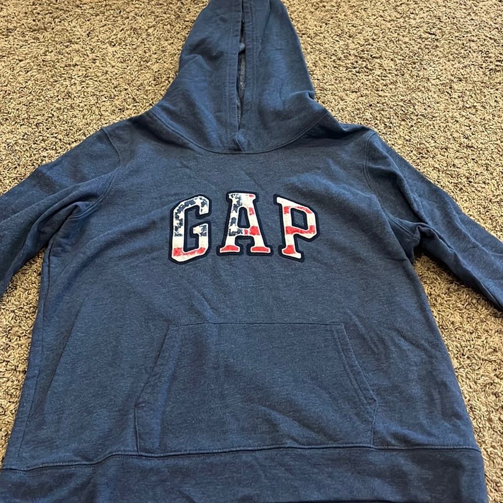 american flag in the letters